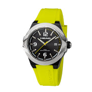STOCKHOLM 42mm w. yellow silicon band
