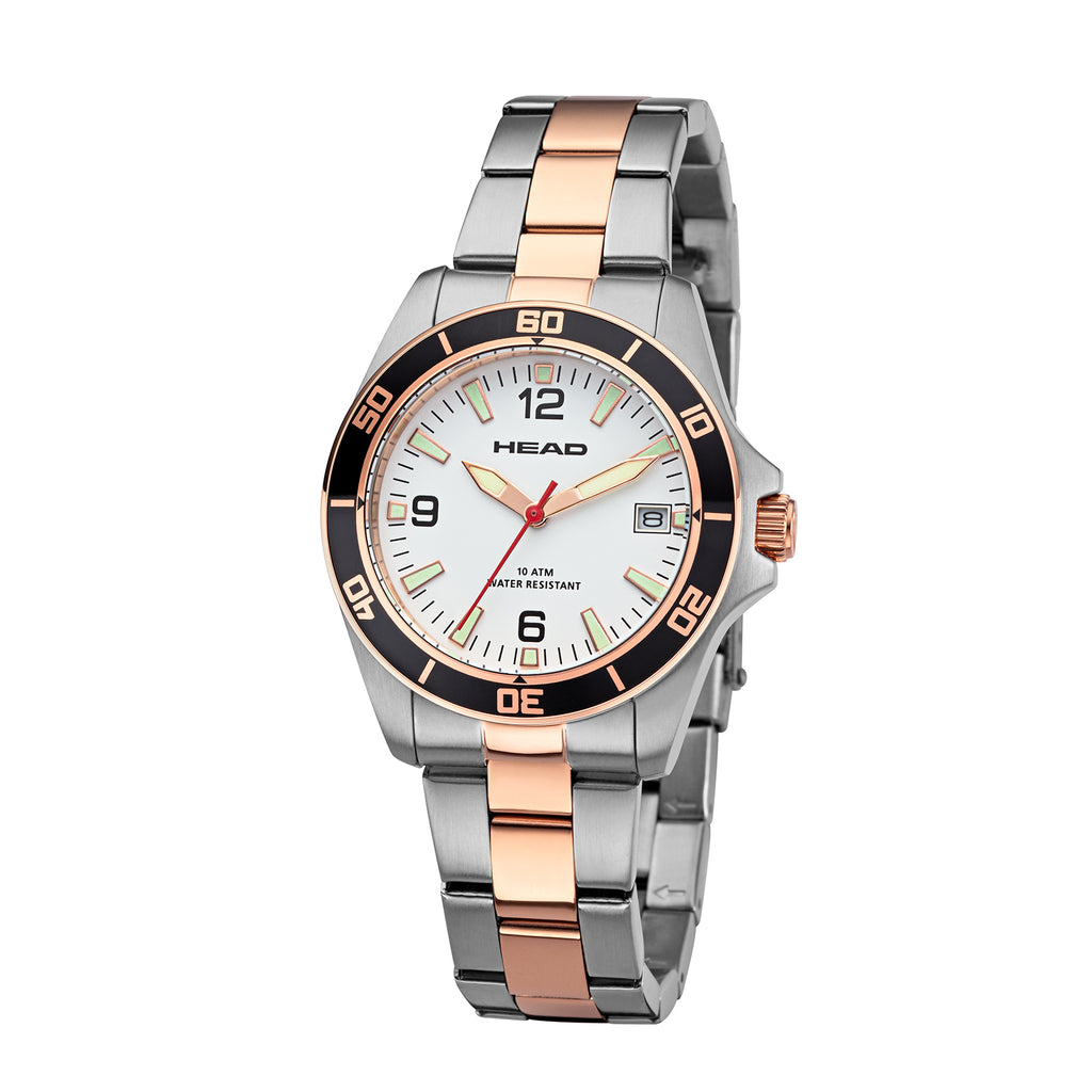 HEAD Uhr ROME 4 Silber/Roségold | Offizieller HEAD Watches Store 