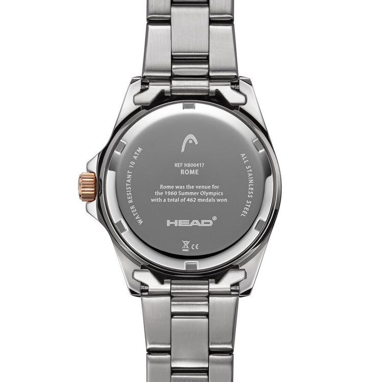HEAD Uhr ROME 4 Silber/Roségold | Offizieller HEAD Watches Store 