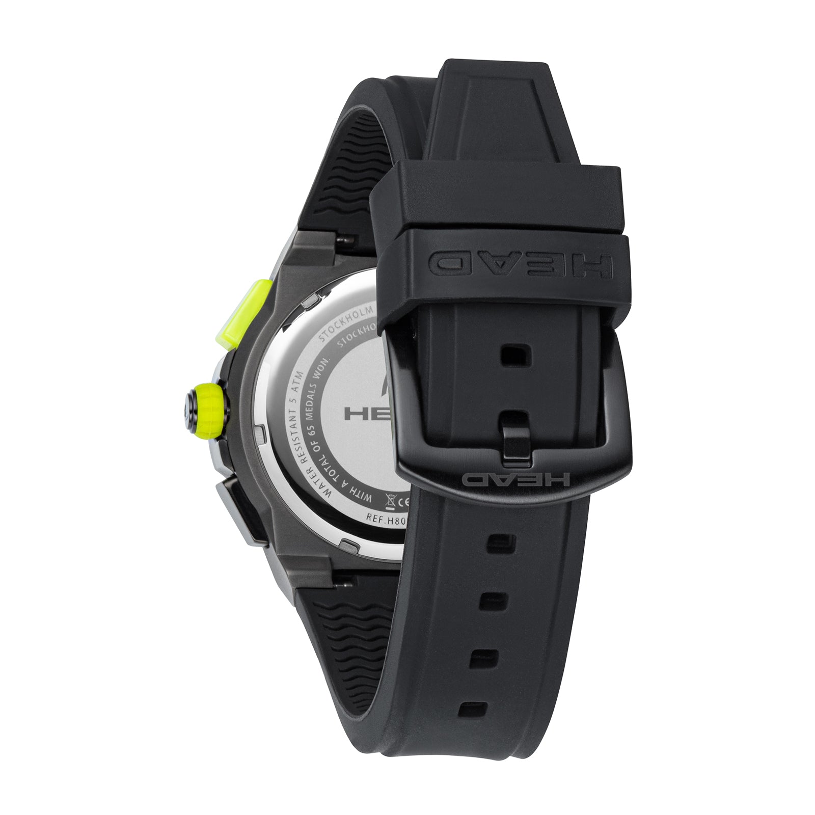 STOCKHOLM 42mm w. black silicon band