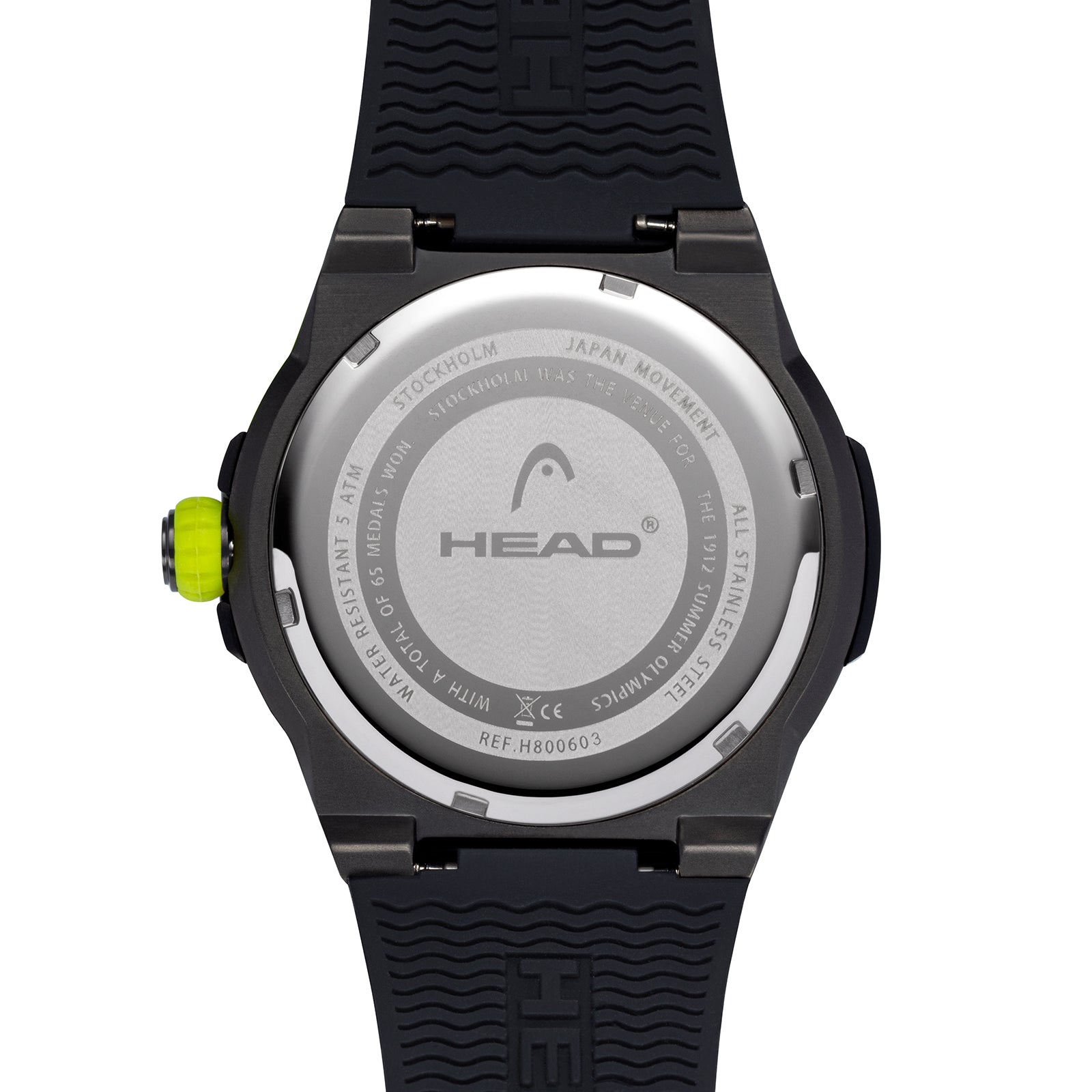 STOCKHOLM 42mm w. black silicon band