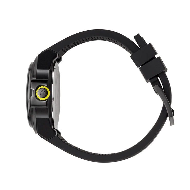 STOCKHOLM 42mm w. black silicon band