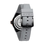 STOCKHOLM 42mm w. grey silicon band