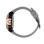 STOCKHOLM 42mm w. grey silicon band