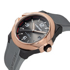 STOCKHOLM 42mm w. grey silicon band