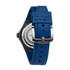 STOCKHOLM 42mm w. blue silicon band